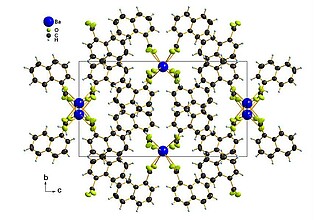 Crystal structure  of Barium naphtoate hydrate